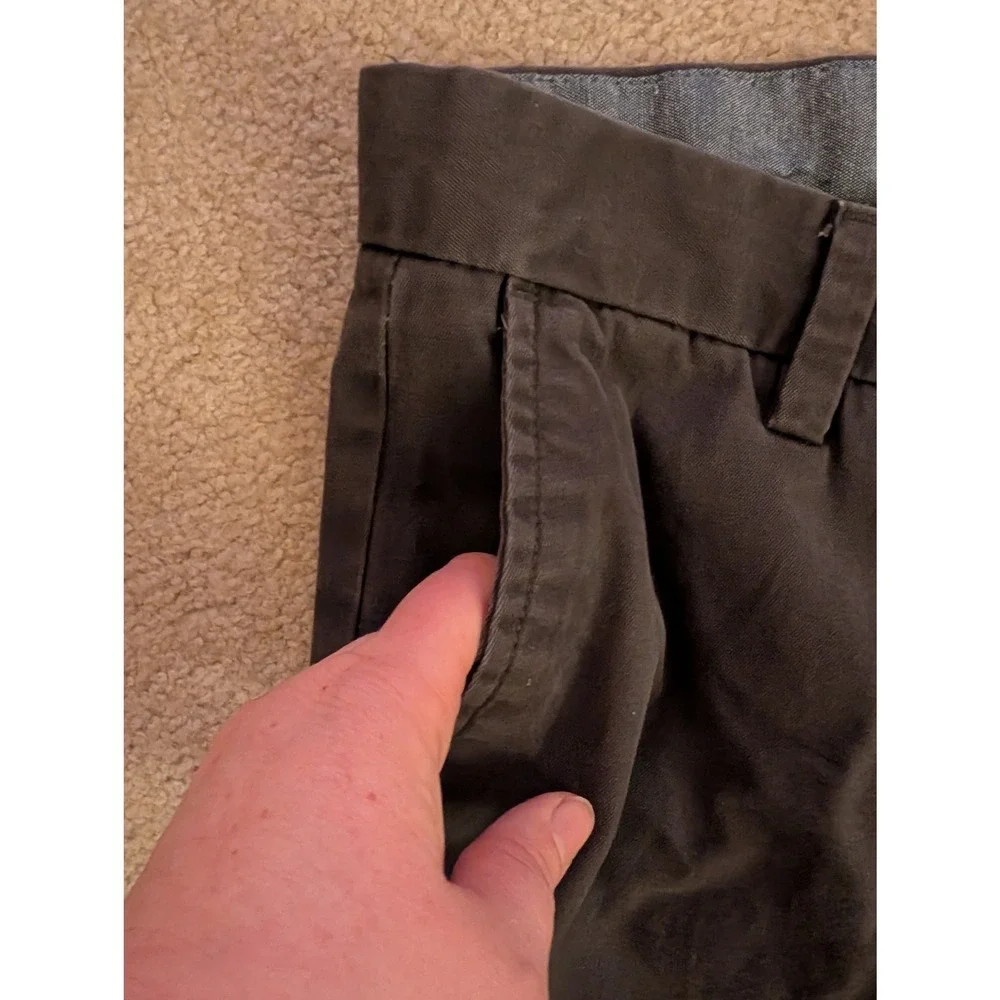 Banana Republic Men's Emerson Chino Pants Dark Gray‎ Straight Cotton- 31/30